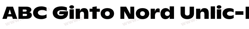 ABC Ginto Nord Unlic字体转换